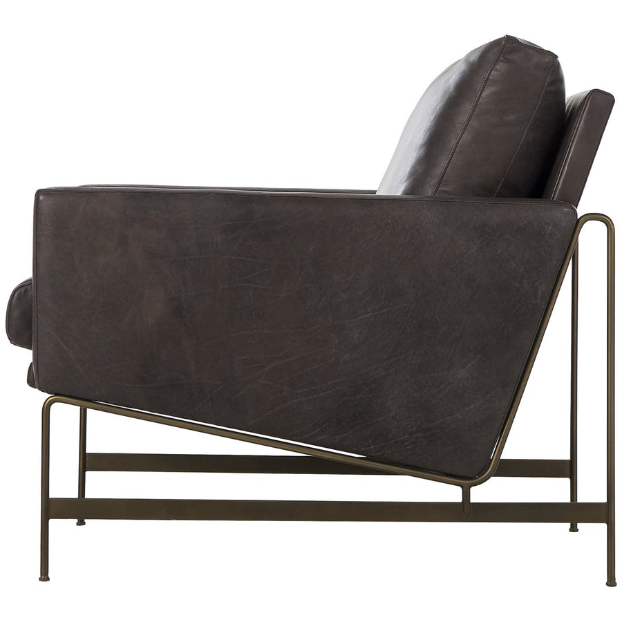 Thomas Bina Vanessa Chair - Destroyed Black Leather