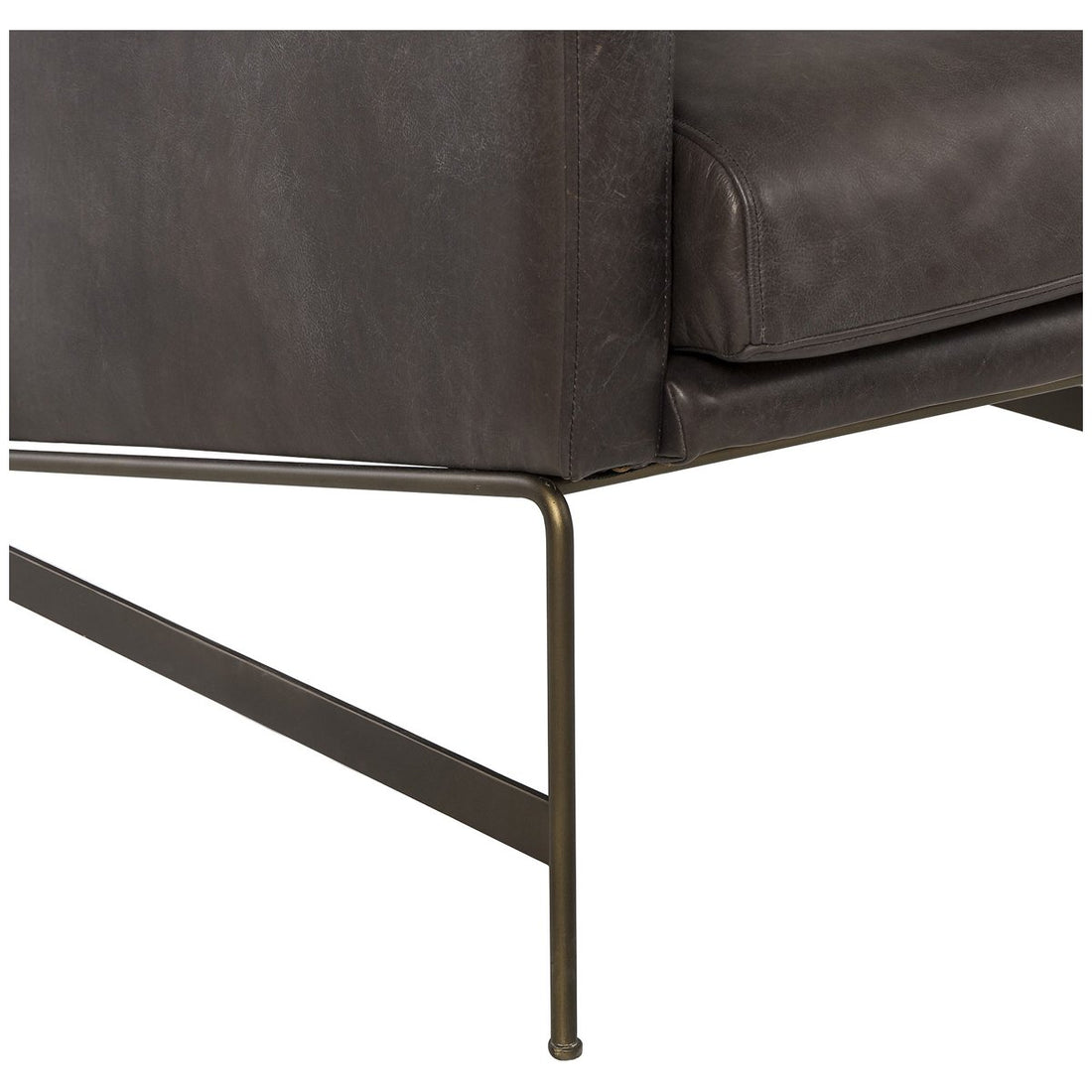 Thomas Bina Vanessa Chair - Destroyed Black Leather