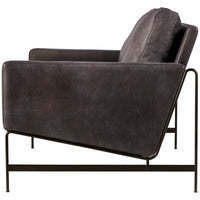 Thomas Bina Vanessa 2-Seater Sofa - Destroyed Black Leather