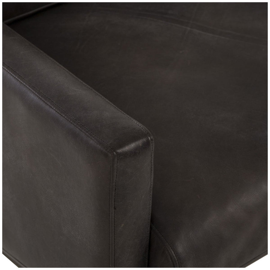 Thomas Bina Vanessa 2-Seater Sofa - Destroyed Black Leather