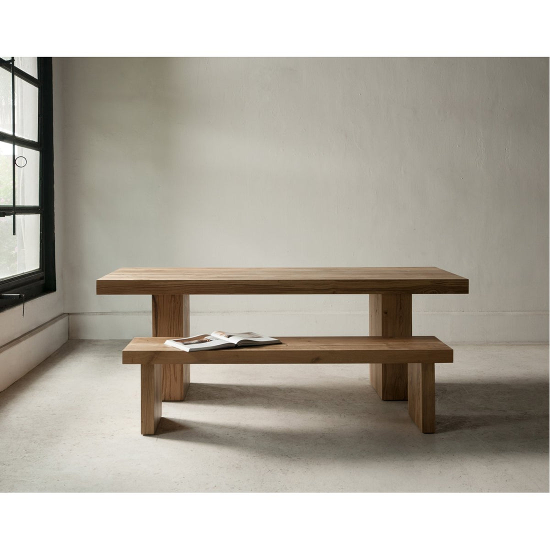 Thomas Bina Emelia Bench - Natural Oak without Seat Pad