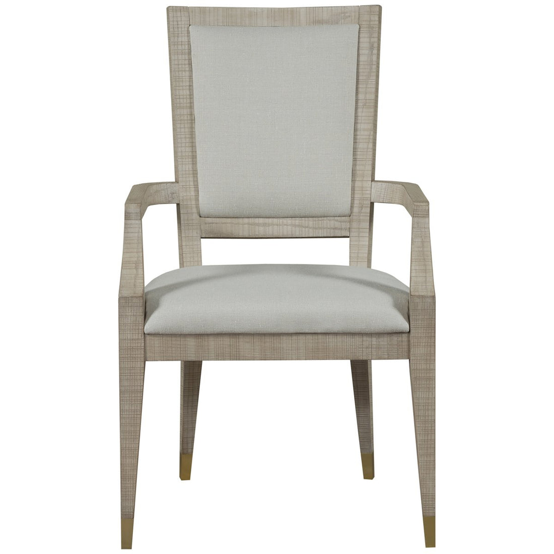 Sonder Living Raffles Dining Arm Chair - Natural, Norman Ivory