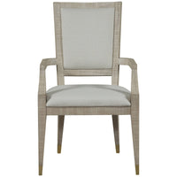 Sonder Living Raffles Dining Arm Chair - Natural, Norman Ivory