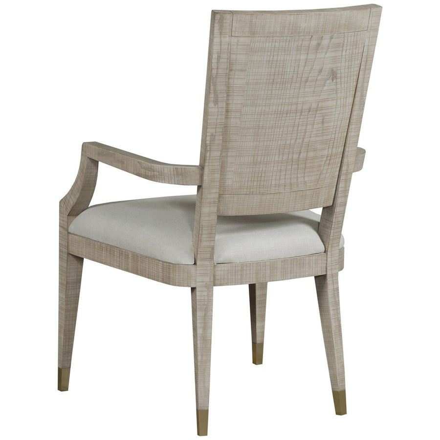 Sonder Living Raffles Dining Arm Chair - Natural, Norman Ivory