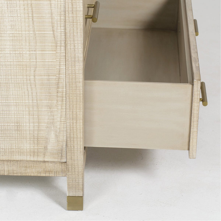 Sonder Living Raffles 5-Drawer Chest - Natural