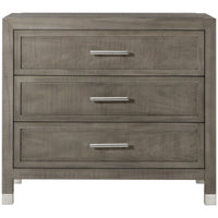 Sonder Living Raffles 3-Drawer Nightstand - Grey and Pewter