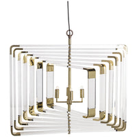 Nellcote Spiral 7-Layer Acrylic Chandelier