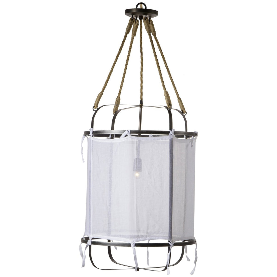 Nellcote French Laundry Small Pendant Light - White