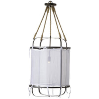 Nellcote French Laundry Small Pendant Light - White