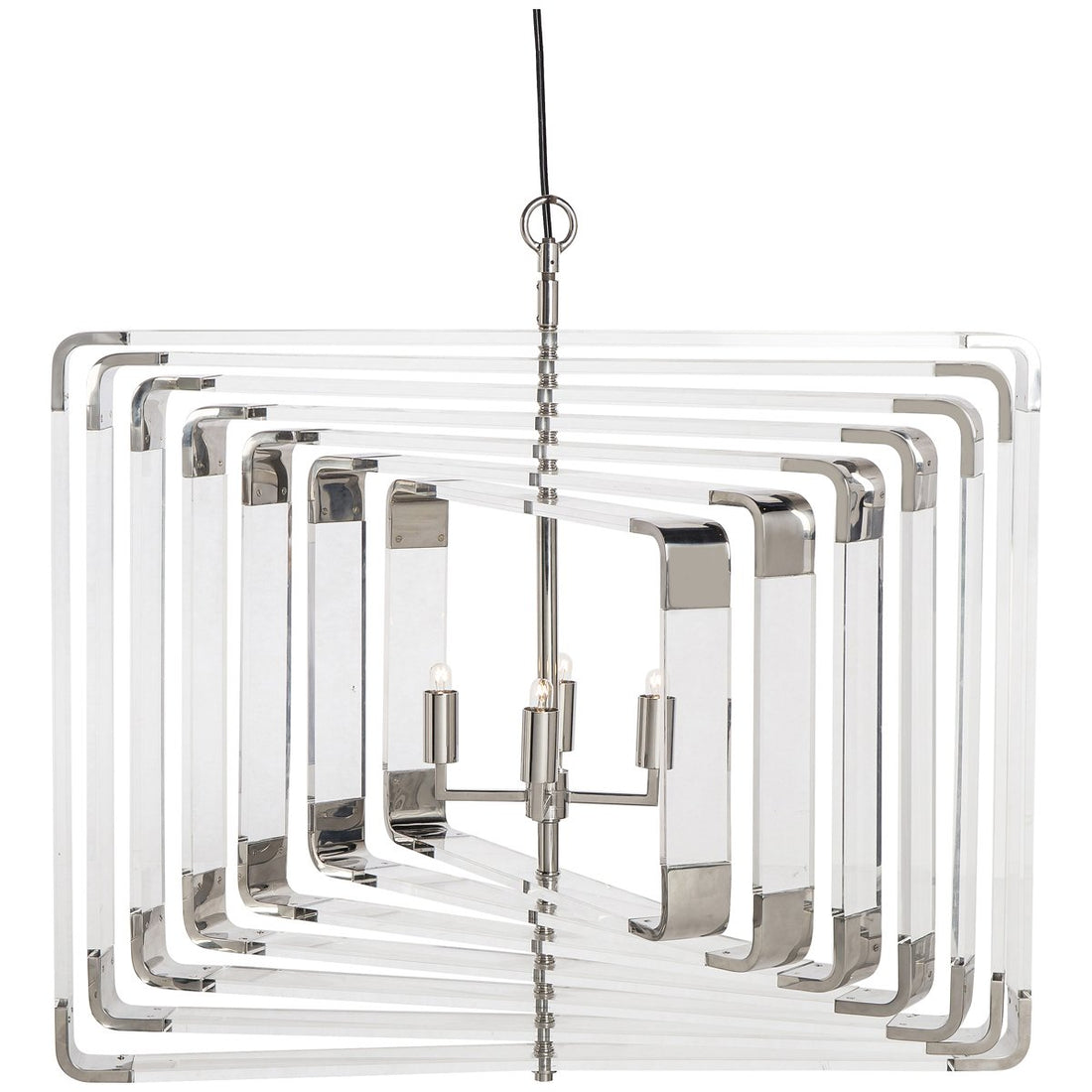 Nellcote Spiral 7-Layer Acrylic Chandelier