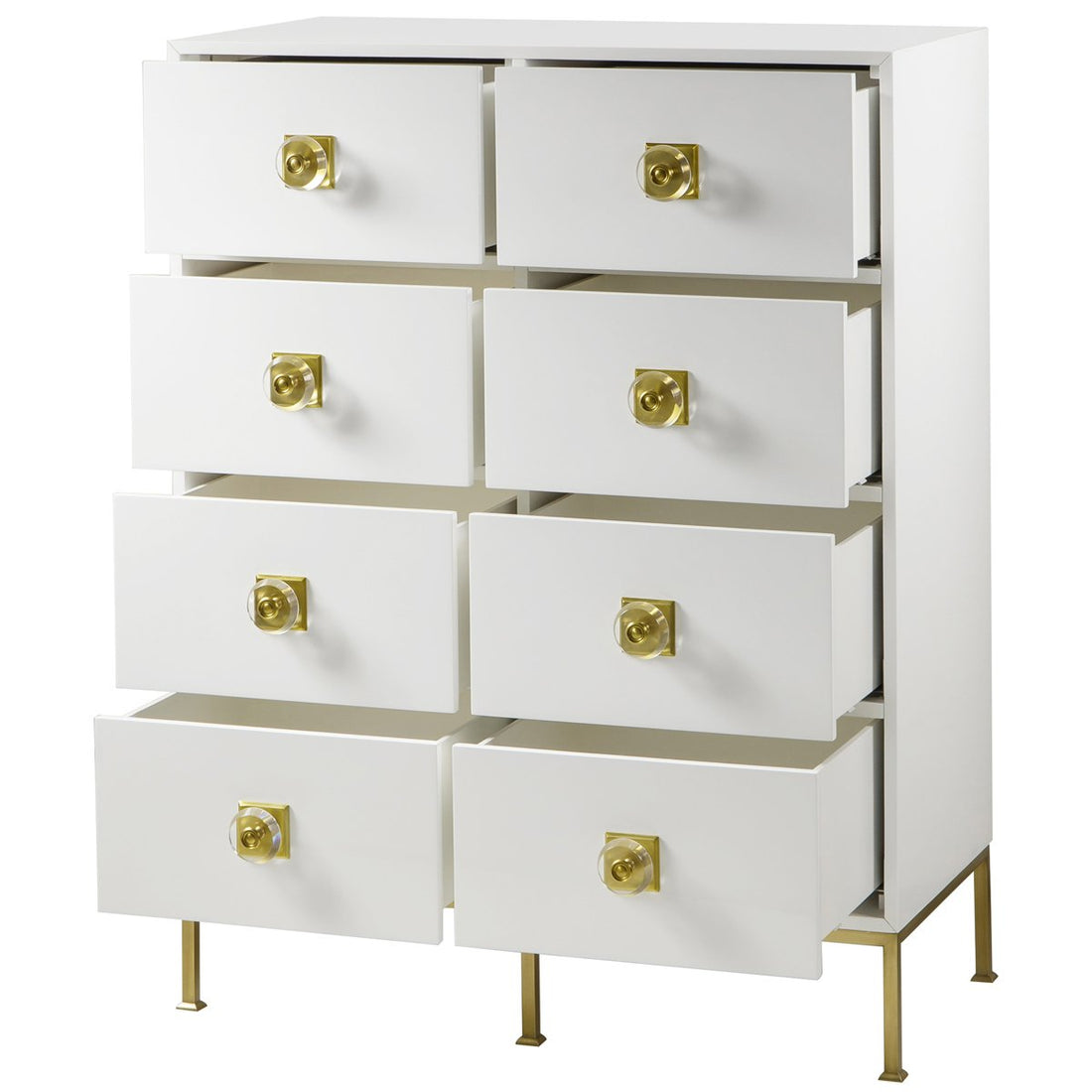 Boyd Formal 8-Drawer Dresser - White Lacquer