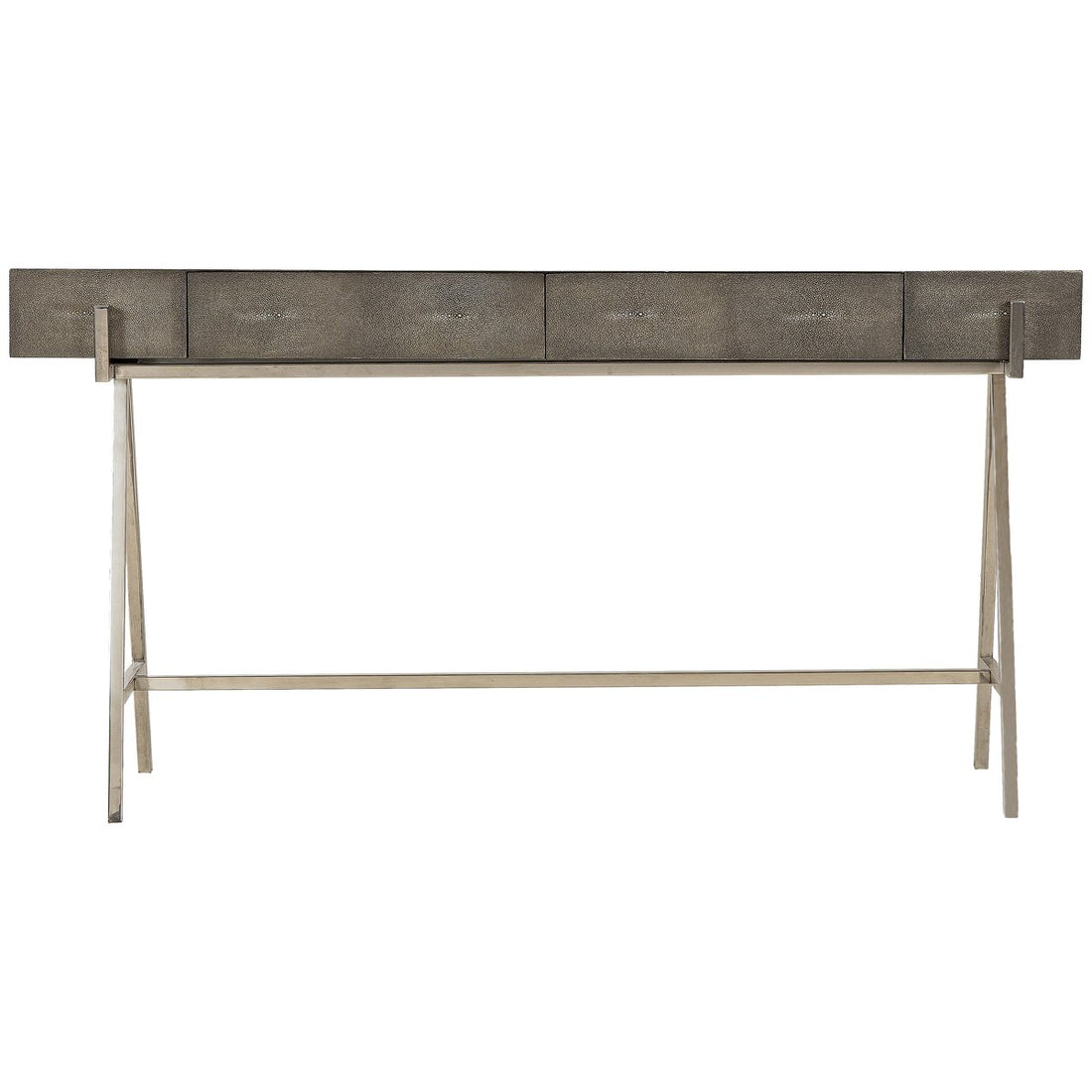 Andrew Martin Sampson Console Table - Charcoal Shagreen