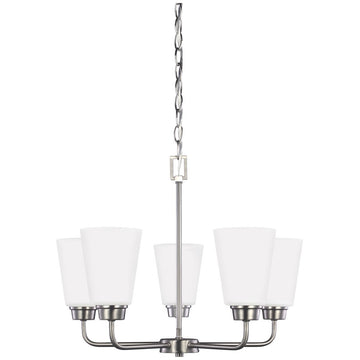 Sea Gull Lighting Kerrville Transitional Five Light Chandelier