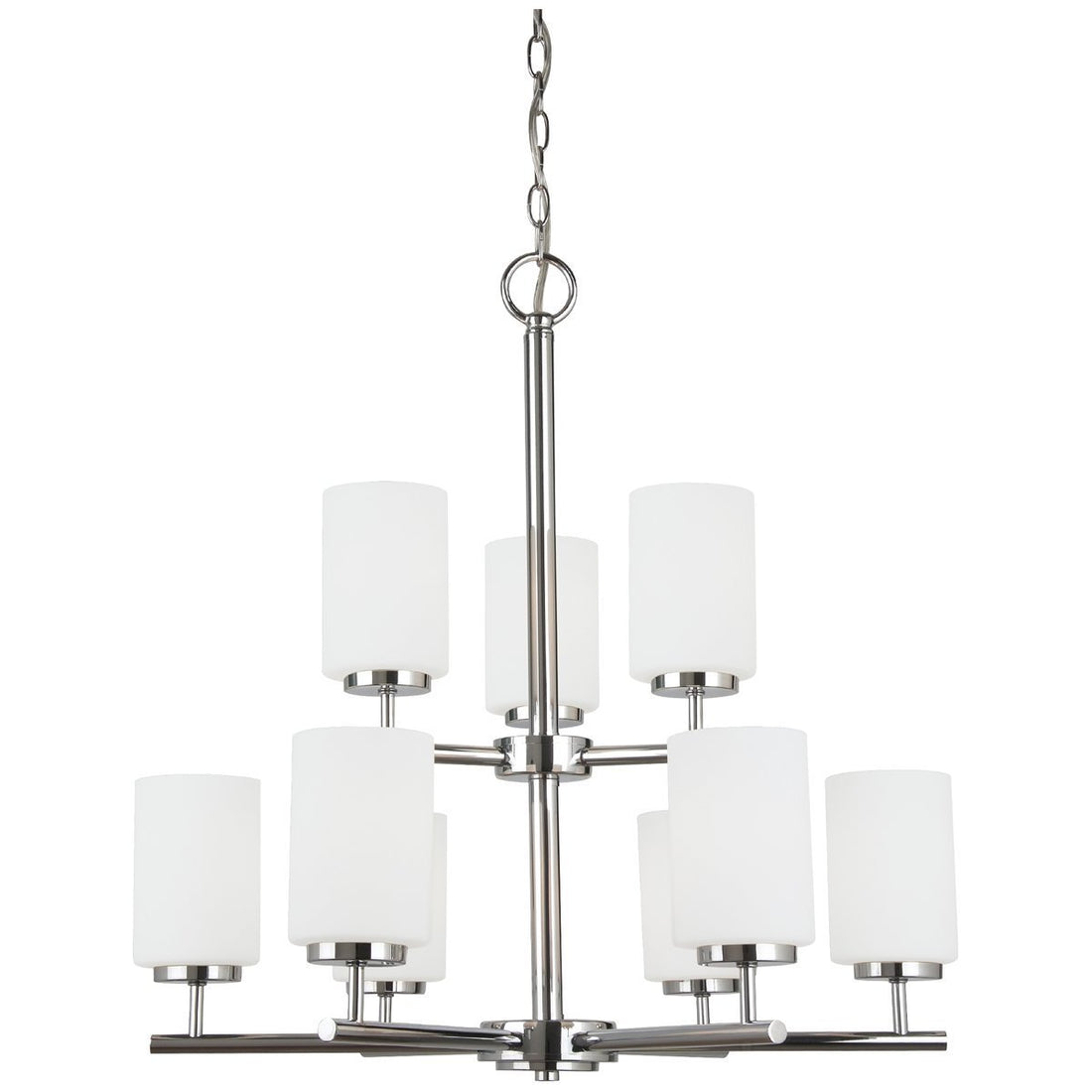 Sea Gull Lighting Oslo Contemporary Nine Light Chandelier