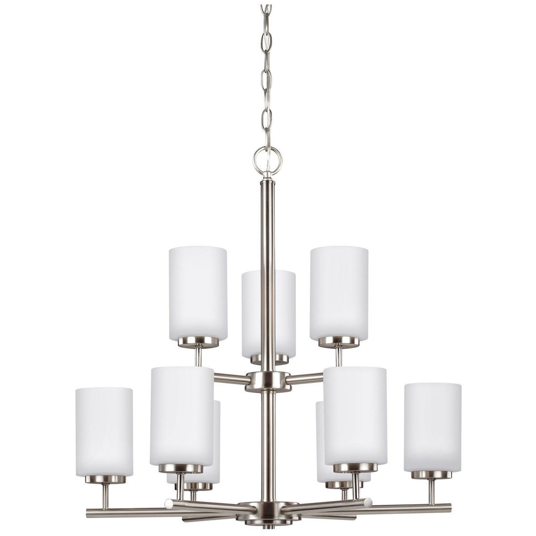 Sea Gull Lighting Oslo Contemporary Nine Light Chandelier