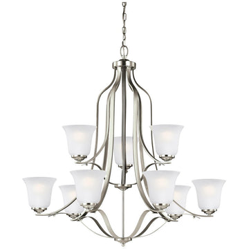 Sea Gull Lighting Emmons Nine Light Chandelier