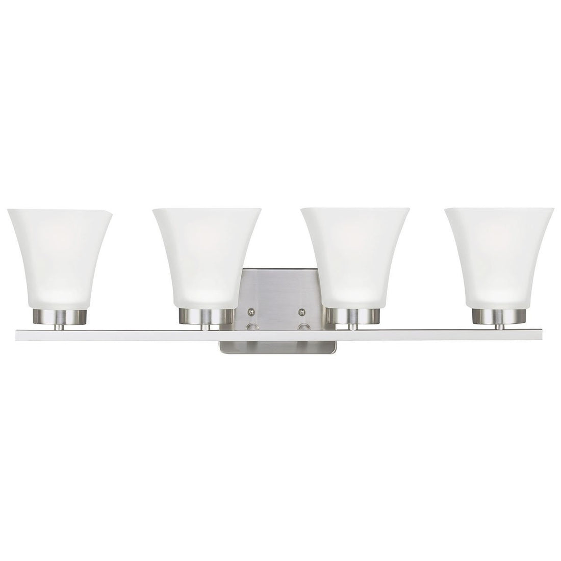 Sea Gull Lighting Bayfield Contemporary Four Light Wall Bath Sconce