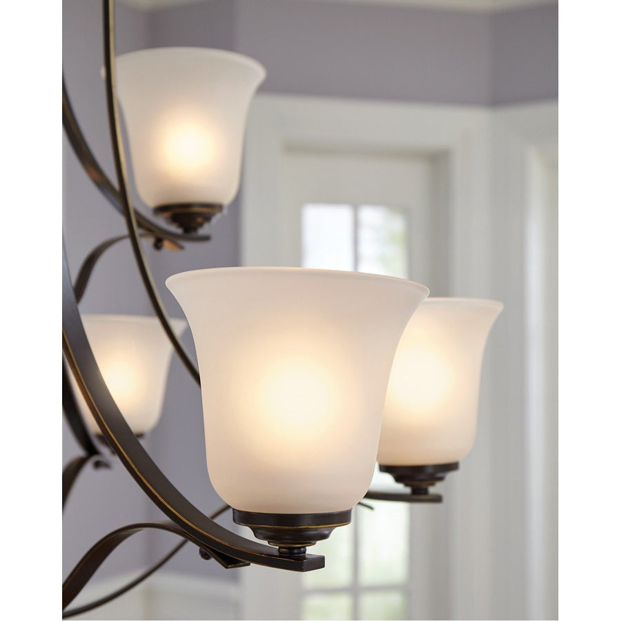 Sea Gull Lighting Emmons Three Light Wall Bath Chandelier