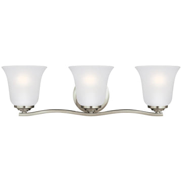 Sea Gull Lighting Emmons Three Light Wall Bath Chandelier