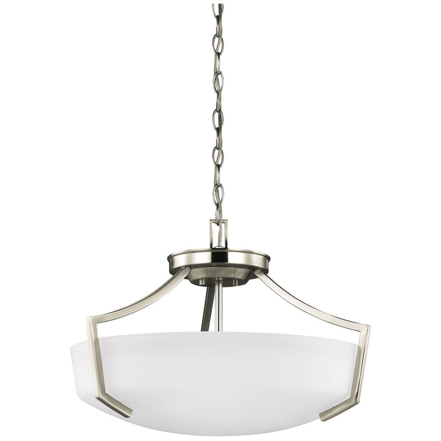 Sea Gull Lighting Transitional 3-Light Ceiling Convertible Pendant