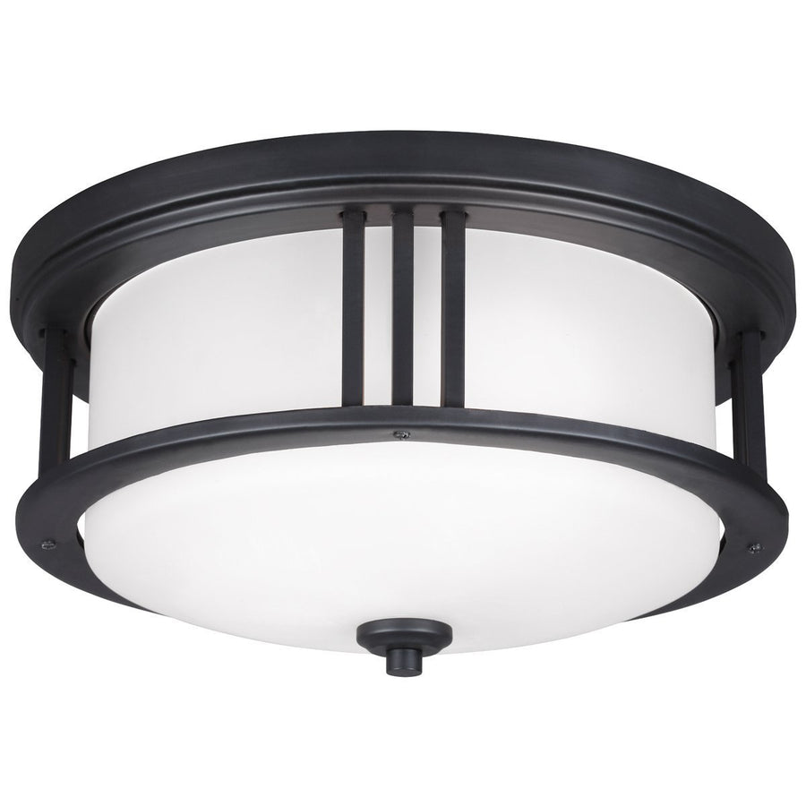 Sea Gull Lighting Crowell 2 Light Outdoor Ceiling Flush Mount