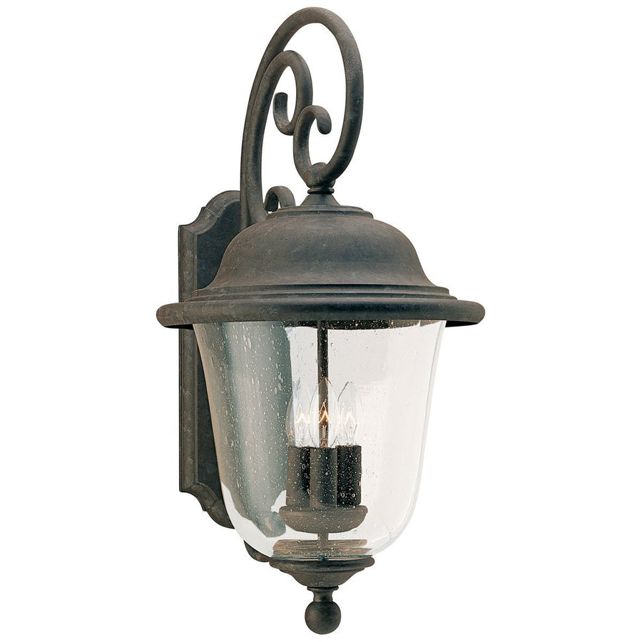 Sea Gull Lighting Oxidized Bronze Three Light Outdoor Wall Lantern