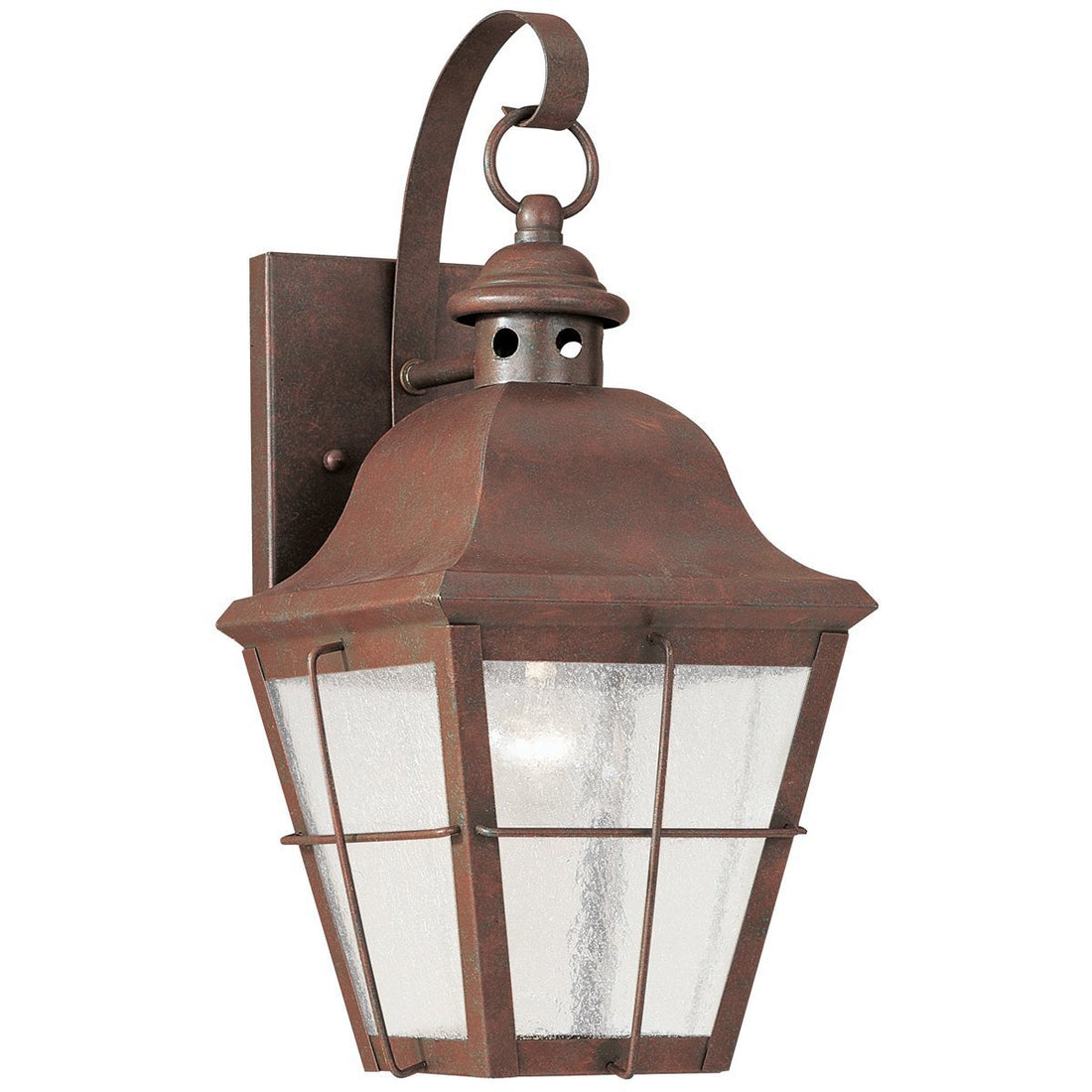 Sea Gull Lighting Chatham Brass One Light Outdoor Wall Lantern