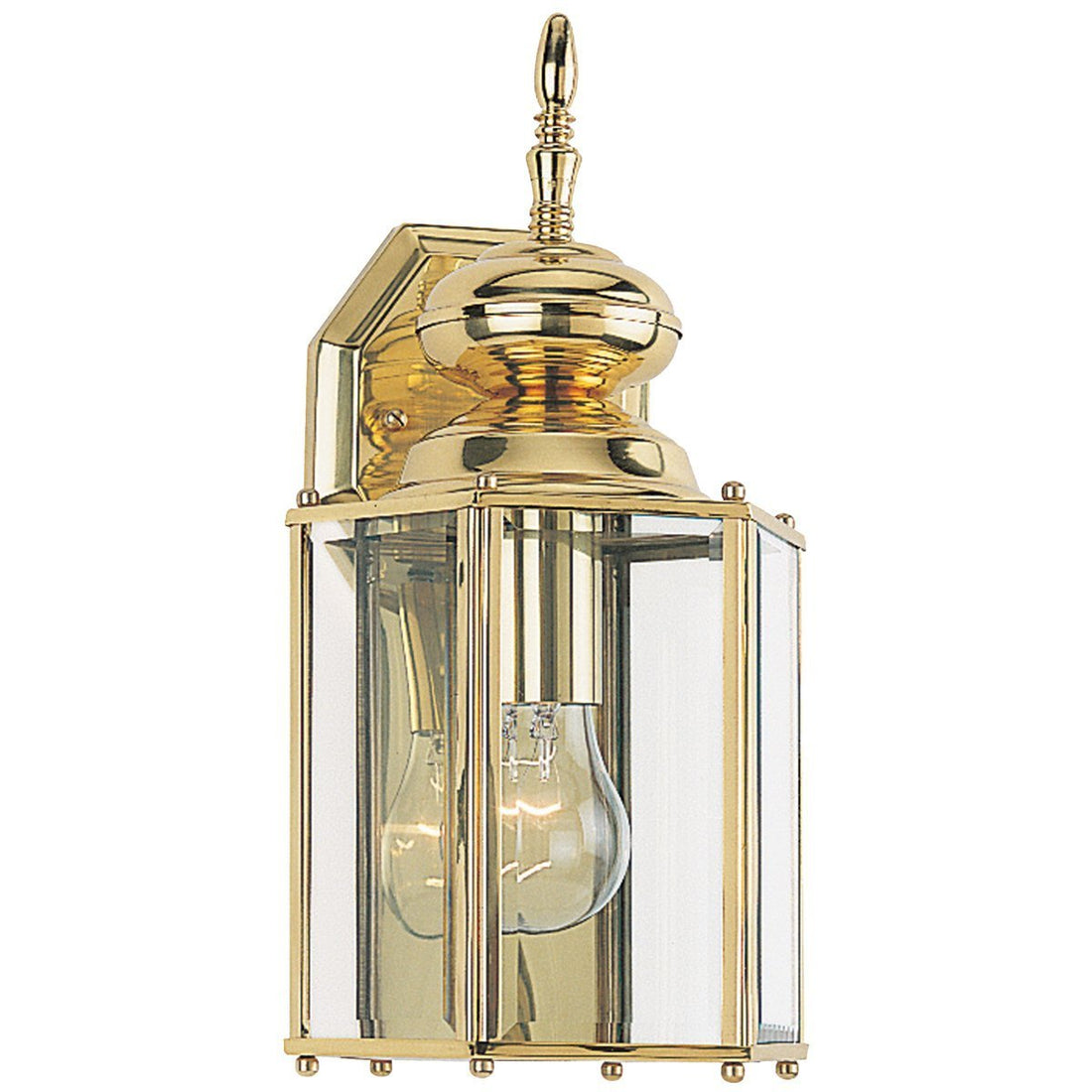 Sea Gull Lighting Brass Classico One Light Outdoor Wall Lantern