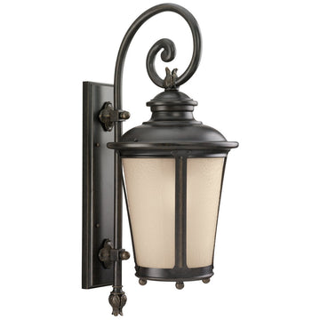 Sea Gull Lighting Cape May Burled Iron One Light Outdoor Wall Lantern