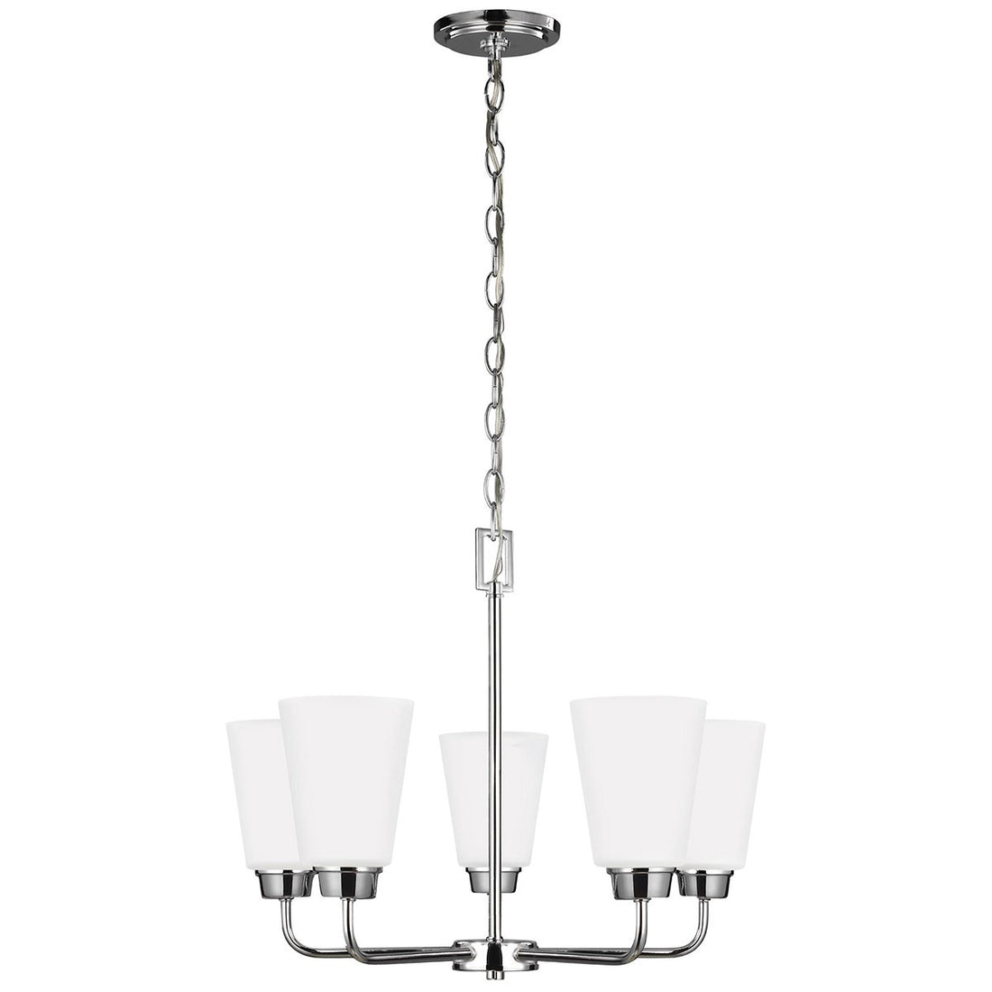 Sea Gull Lighting Kerrville Chrome 5-Light Chandelier