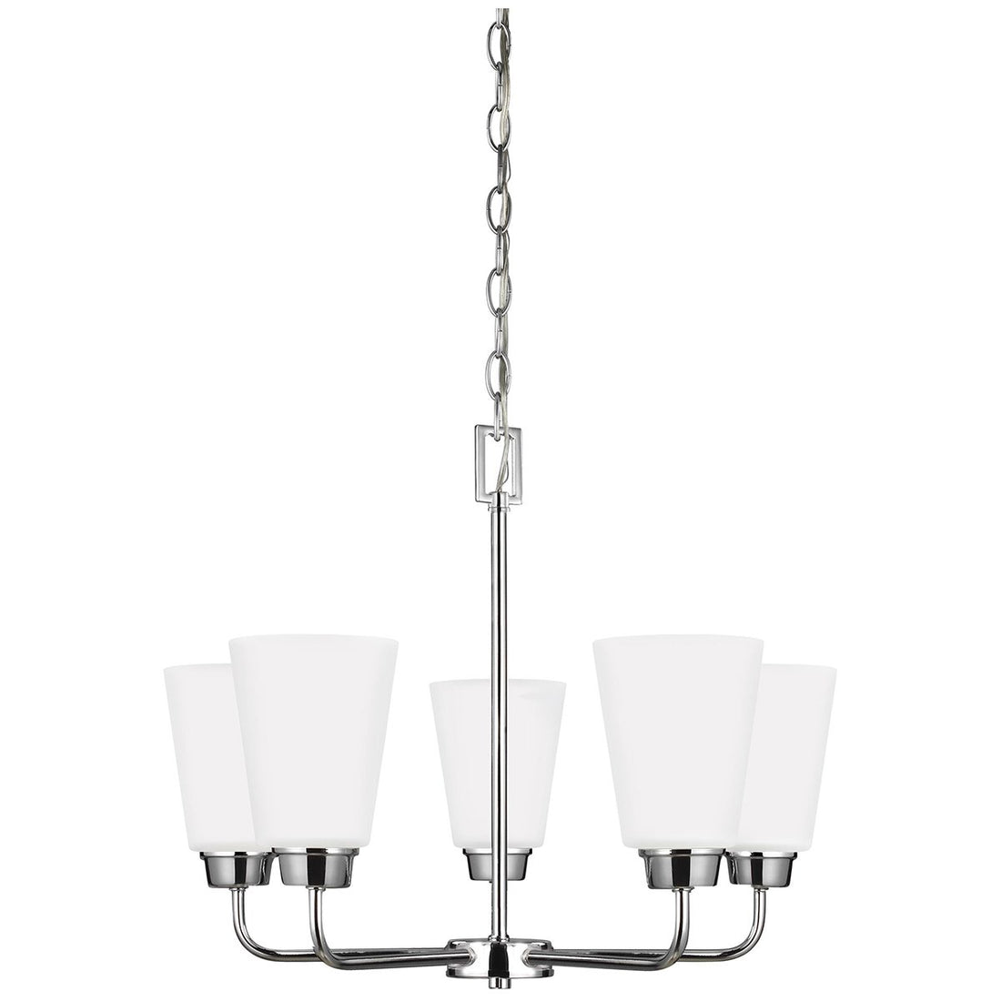 Sea Gull Lighting Kerrville Chrome 5-Light Chandelier