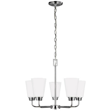 Sea Gull Lighting Kerrville Chrome 5-Light Chandelier