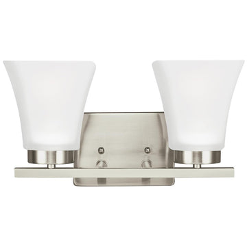 Sea Gull Lighting Bayfield 2-Light Wall Bath Sconce