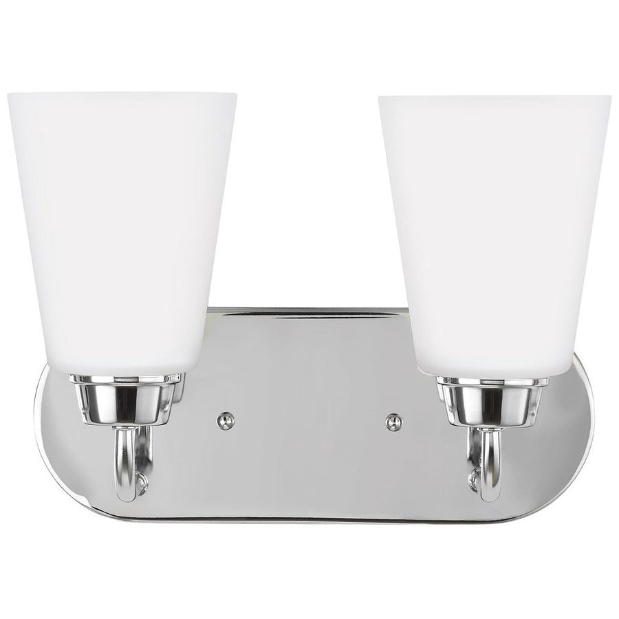 Sea Gull Lighting Kerrville 2-Light Wall Bath Sconce - 120V