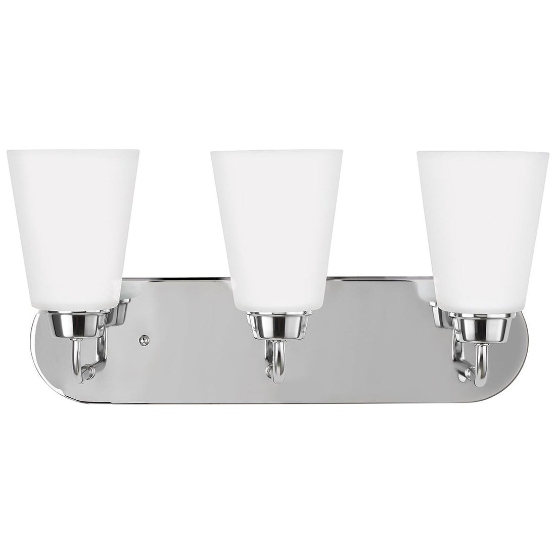 Sea Gull Lighting Kerrville 3-Light Wall Bath Sconce - Chrome