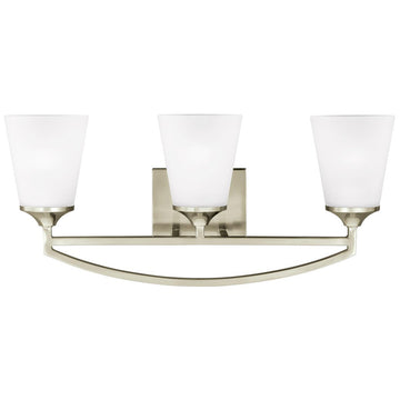 Sea Gull Lighting Hanford 3-Light Wall Bath Sconce