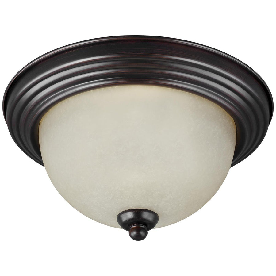 Sea Gull Lighting 3-Light Ceiling Flush Mount - Amber Scavo