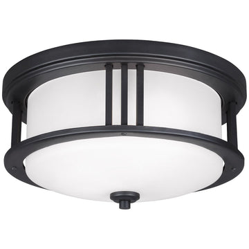 Sea Gull Lighting Crowell 2-Light Outdoor Ceiling Flush Mount