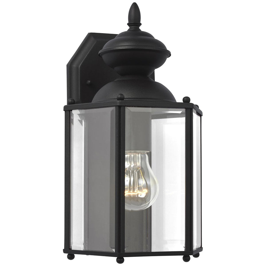 Sea Gull Lighting Classico 1-Light Outdoor Wall Lantern - Black