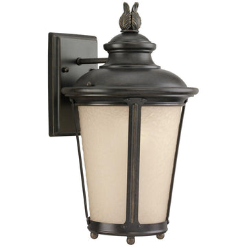 Sea Gull Lighting Cape May 1-Light Outdoor Wall Lantern - Light Amber