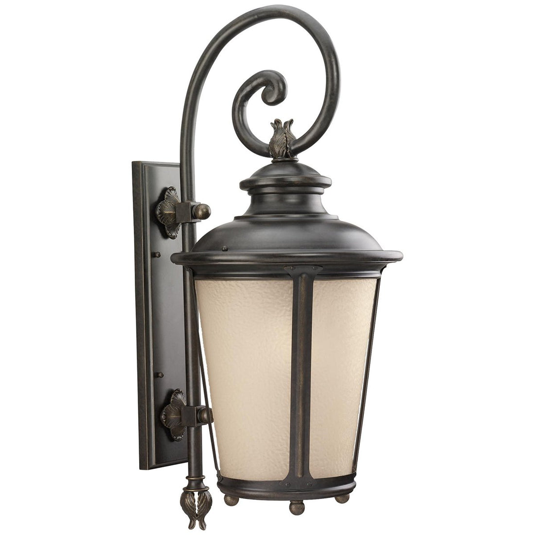 Sea Gull Lighting Cape May 1-Light Outdoor Wall Lantern - Burled Iron