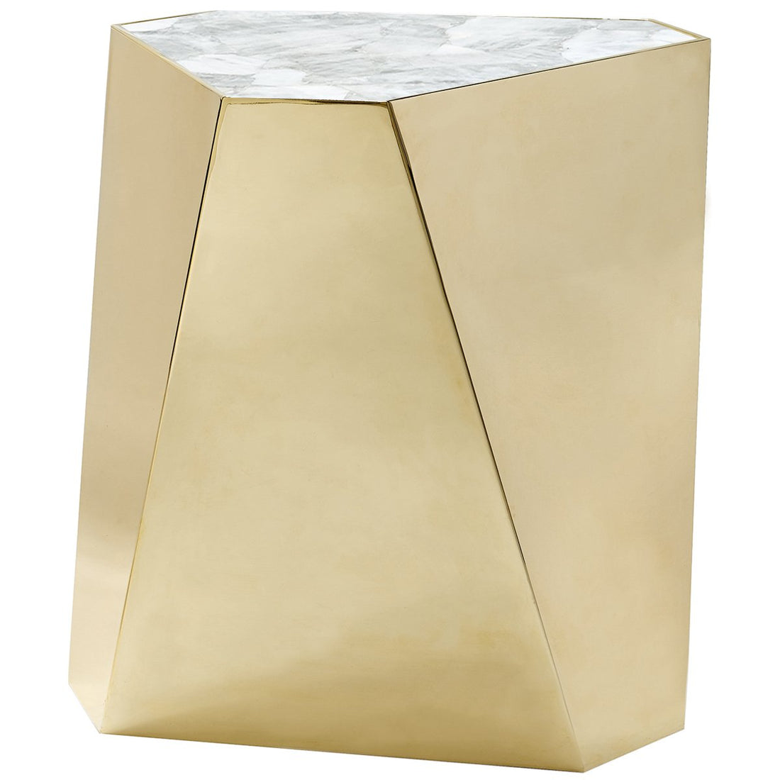 Caracole The Contempo Side Table - Plated Metal