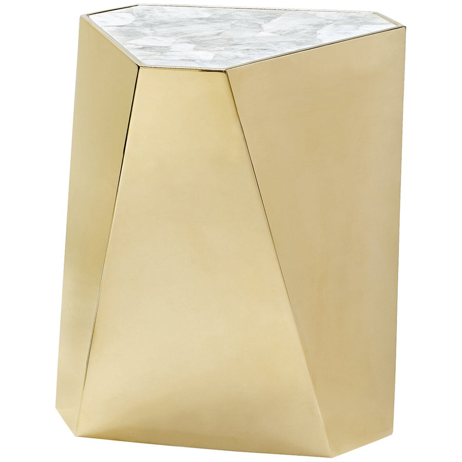 Caracole The Contempo Side Table - Plated Metal