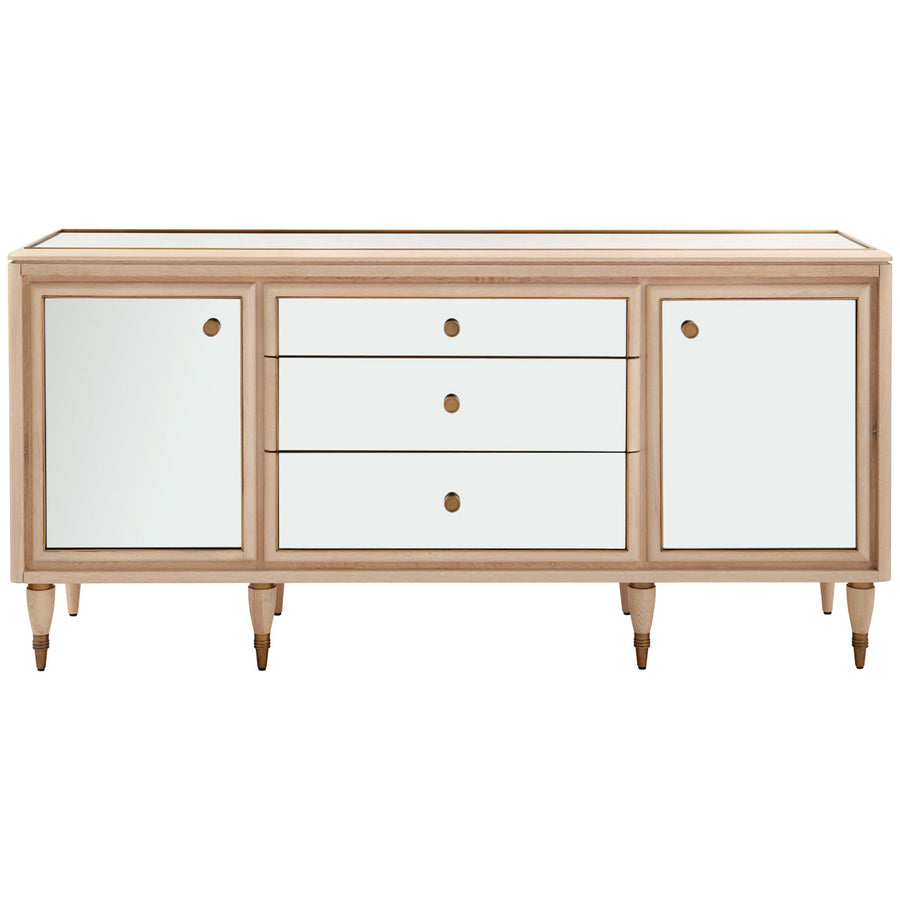 Villa & House Sofia 3-Drawer and 2-Door Cabinet, Bleached Cerused Oak