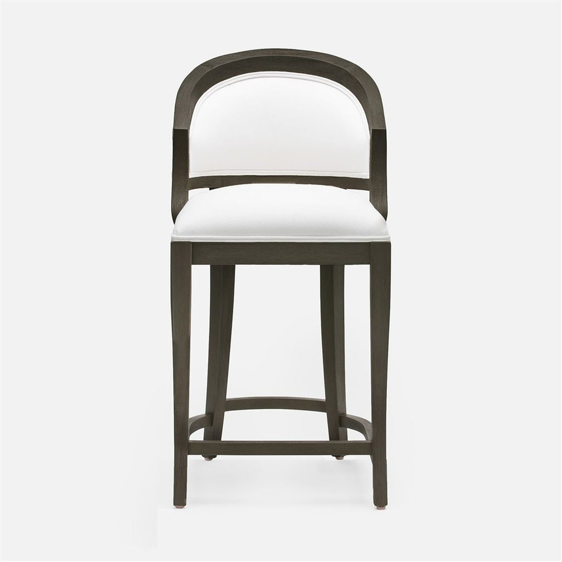 Made Goods Sylvie Curved Back Counter Stool in Rhone Leather