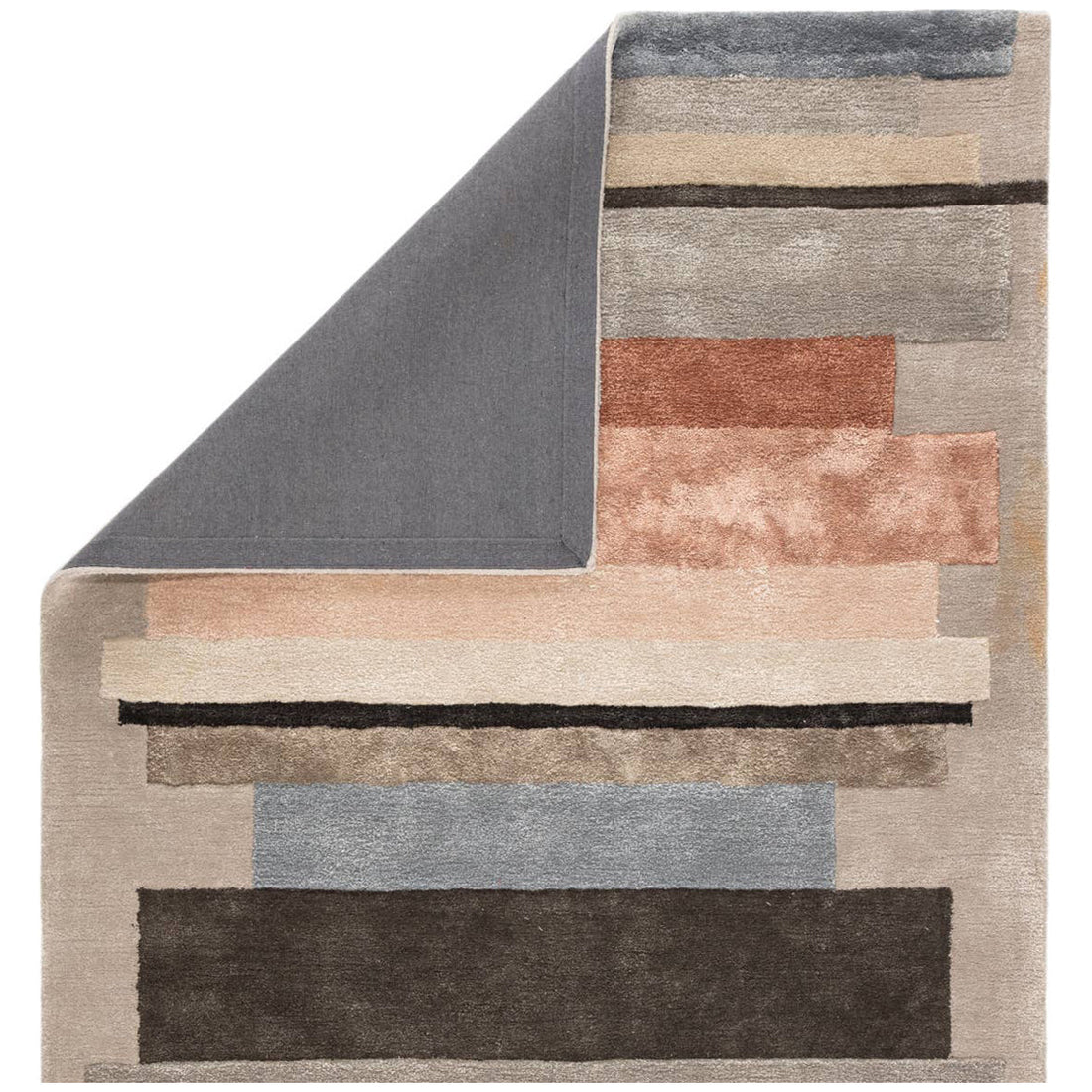 Jaipur Syntax Parallel Geometric Gray Pink SYN03 Area Rug