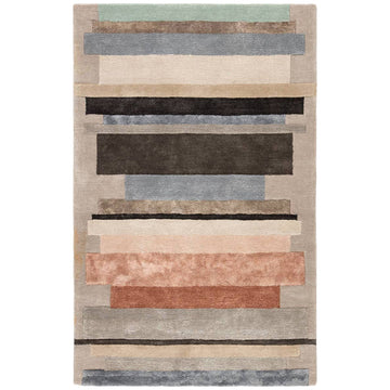 Jaipur Syntax Parallel Geometric Gray Pink SYN03 Area Rug