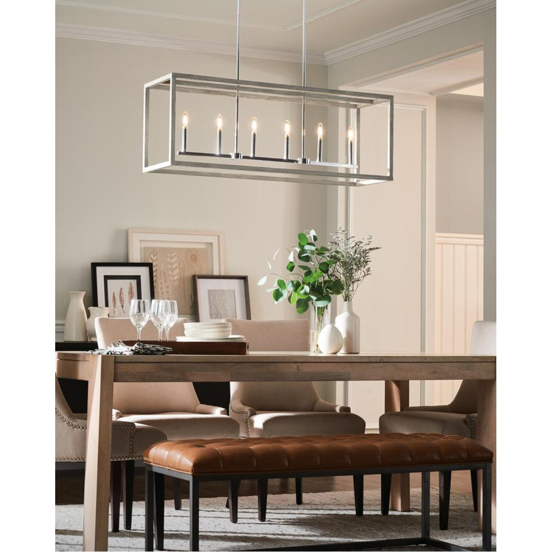 Sea Gull Lighting Moffet Street 6-Light Island Pendant