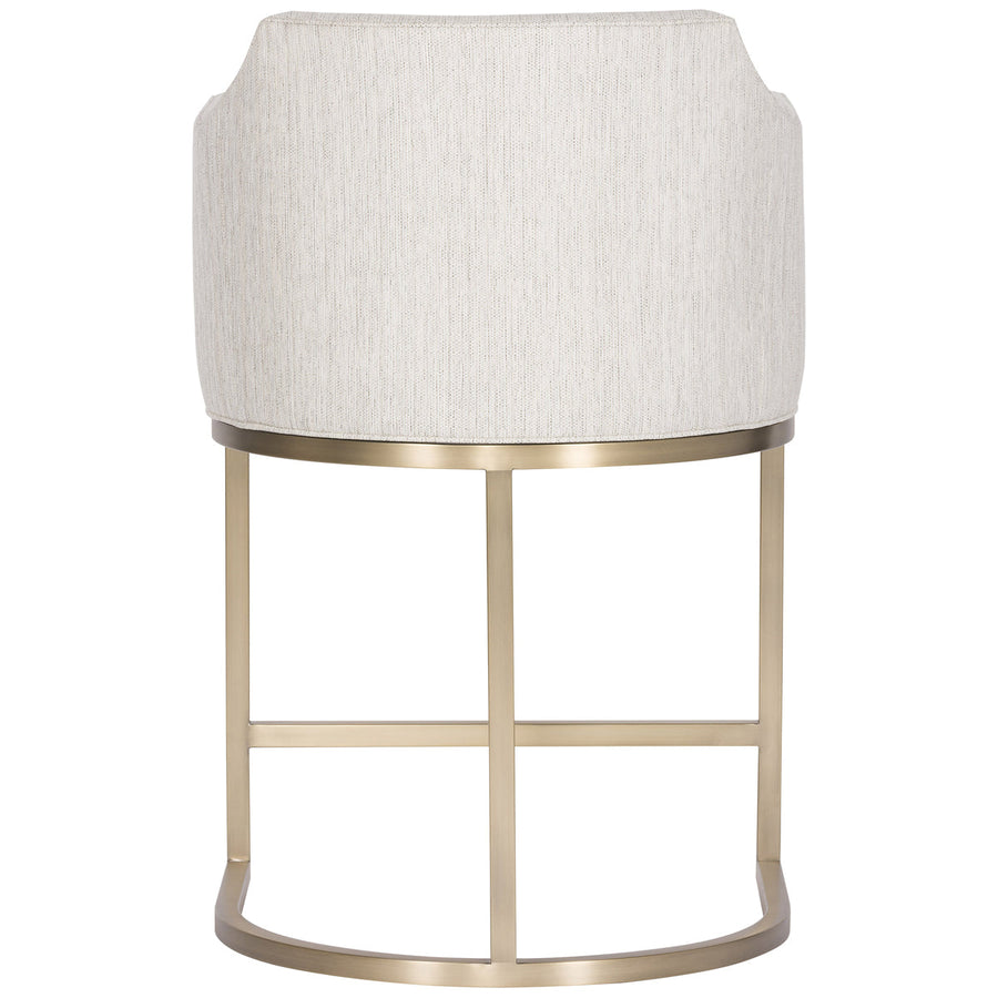 Vanguard Furniture Stocked Counterstool with Satin Brass Barrel Base