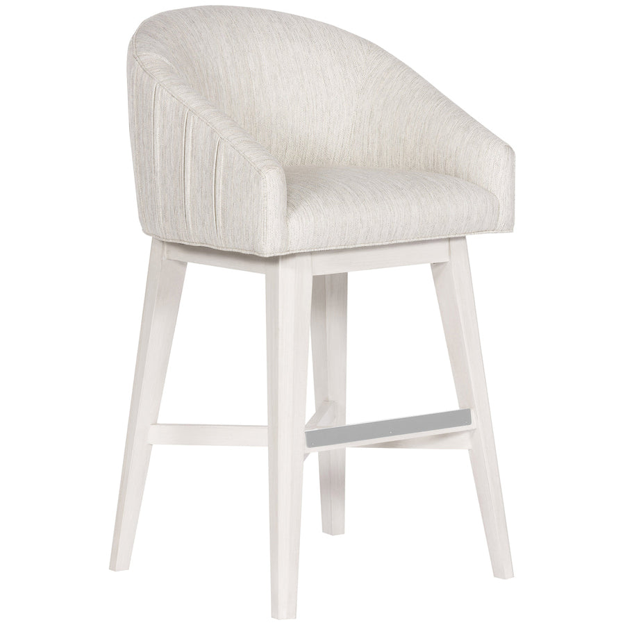 Vanguard Furniture Stocked Dining Barstool with Wood Retro Swivel Base